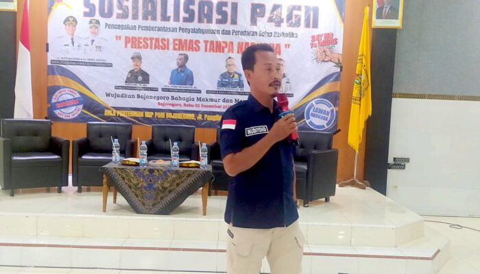 Sosialisasi P4GN, Narasumber Bongkar Fakta Peredaran Narkoba di Bojonegoro