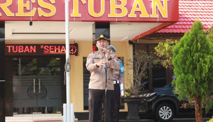 Citra Polres Tuban Merosot, Kombes Agung Beri Peringatan Keras di Apel Perdana