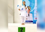 400 Atlet Bertanding, Siswi SMP Ini Tembus Juara Kejurkab Karate Bojonegoro