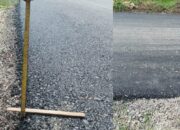 Aspal BKKD di Tlogoagung Bojonegoro Diduga Tipis, Warga Sebut Setebal Tisu