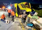 Horor di Jalur Tol Semarang: 15 Tewas Usai Bus Hantam Pembatas, Evakuasi Korban Berlangsung Dramatis