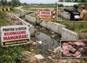 Dibangun Tapi Tak Mengalir, U-Ditch Bojonegoro Disorot Publik