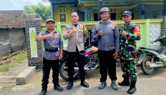 Bhabinkamtibmas dan Babinsa Amankan Latihan Bersama Pagar Nusa Kedungadem
