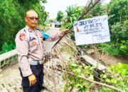 Jembatan Sewor Sukorame Lamongan Ambles, Kendaraan Diminta Putar Balik