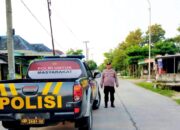 Patroli Sore Polisi Kepohbaru Bojonegoro, Titik Rawan Jadi Sasaran