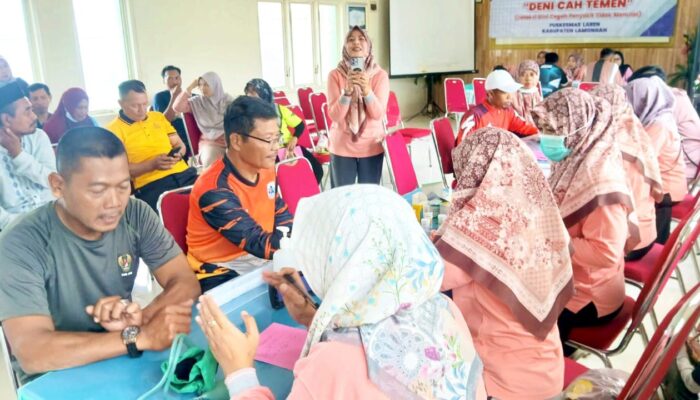 Koramil dan Muspika Laren Lamongan Dukung Program Deteksi Dini Kesehatan Aparatur