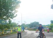 Polisi Hadir di Pagi Hari, Arus Kendaraan DAM Klepek Sukosewu Bojonegoro Terkendali