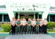 Hangat dan Akrab, Kapolres Lamongan Silaturahmi ke Kodim 0812