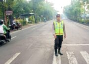 Polsek Balen Bojonegoro Standby Pagi Hari, Cegah Kemacetan dan Kecelakaan