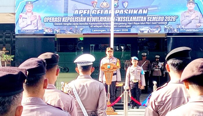 Polres Lamongan Targetkan Lalu Lintas Aman Lewat Operasi Semeru