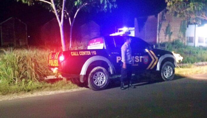 Jaga Kamtibmas, Polisi Patroli Fajar di Sugihwaras Bojonegoro
