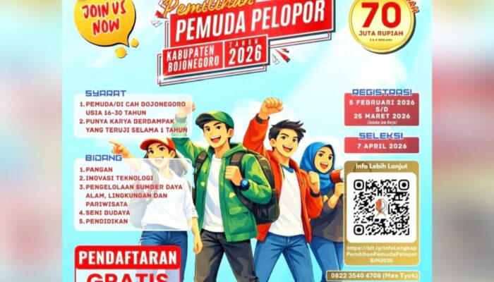 Gratis, Ini Syarat Daftar Pemuda Pelopor Bojonegoro 2026