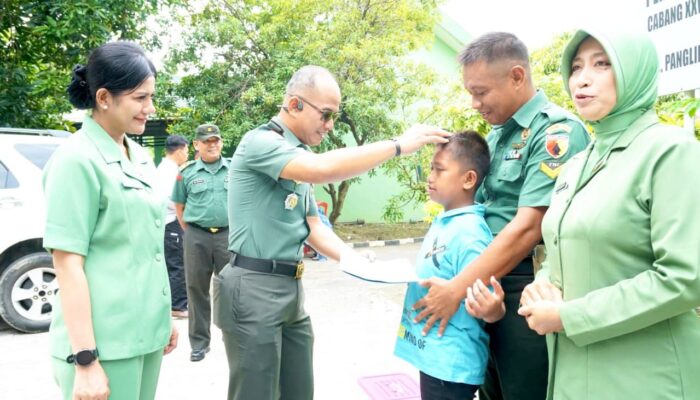 HUT ke-80 Persit KCK Lamongan, Kepedulian Nyata untuk Keluarga TNI