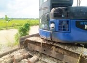 Aliran Sungai Meluap, Pembangunan Jembatan Sroyo Bojonegoro Tetap Dikebut