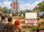Tower di Desa Jari Bojonegoro Disorot, Tak Ada Papan Izin