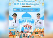 Puluhan Tenda Ramaikan Bazar Ramadan di Seputaran Alun-alun Bojonegoro