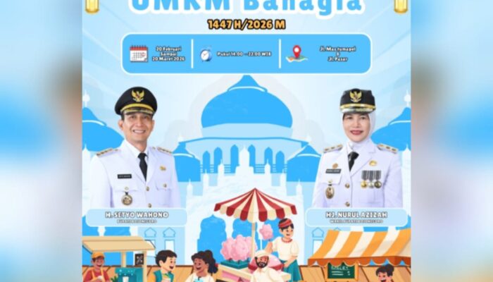 Puluhan Tenda Ramaikan Bazar Ramadan di Seputaran Alun-alun Bojonegoro
