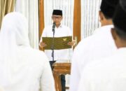 Penyegaran Birokrasi, 39 Pejabat Bojonegoro Resmi Dilantik di Rumah Dinas Bupati
