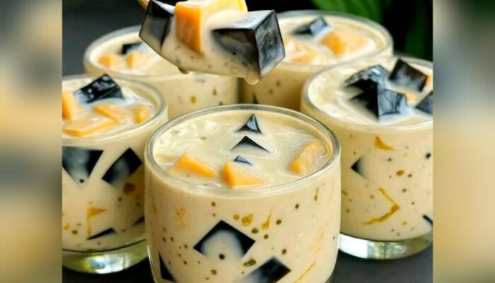 Resep Es Susu Cincau dengan Mangga Manis, Segarnya Bikin Nambah