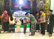 80 Jamaah Padati Masjid Al Azhar, Kodim Lamongan Salurkan Santunan