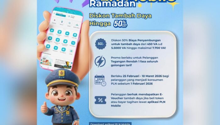 Jangan Telat, PLN Promo Ramadan: Tambah Daya Diskon 50 Persen Tinggal Beberapa Hari Lagi