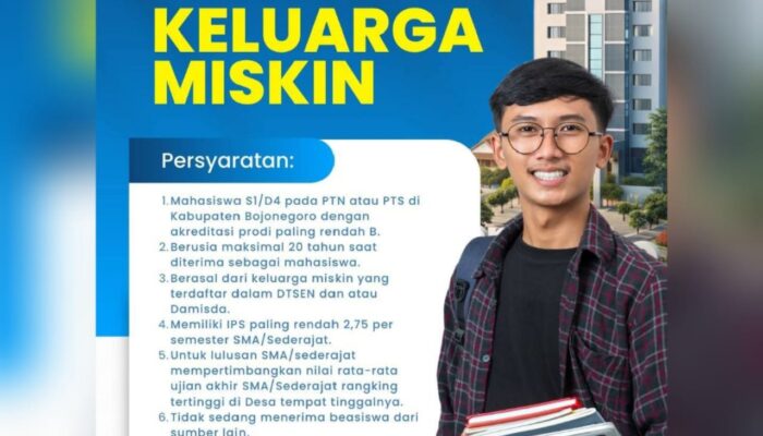 Kabar Gembira Mahasiswa Bojonegoro: Ada Bantuan Tugas Akhir dan Beasiswa Full, Cek Link Daftarnya