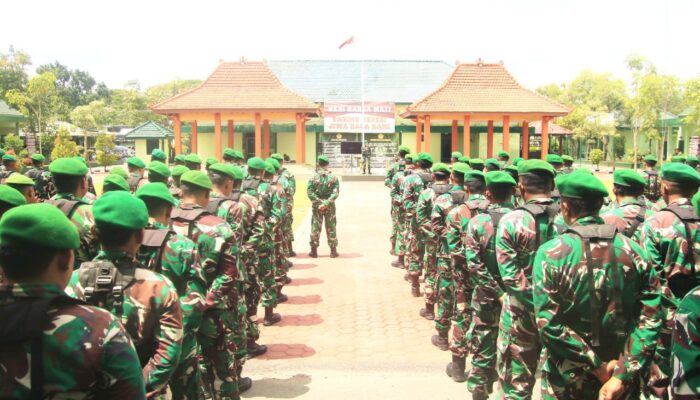 Antisipasi Gangguan Keamanan, Kodim Lamongan Gelar Apel Siaga