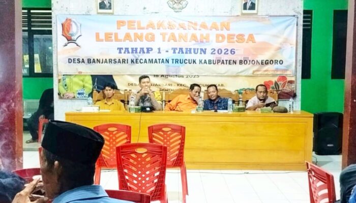 Warga Berebut Lahan Sawah, Polisi Trucuk Bojonegoro Hadir Amankan Lelang Tanah Desa