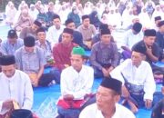 Sholat Id di Lapangan Desa Bumirejo Kepohbaru Bojonegoro, Ratusan Warga Muhammadiyah Tumpah Ruah