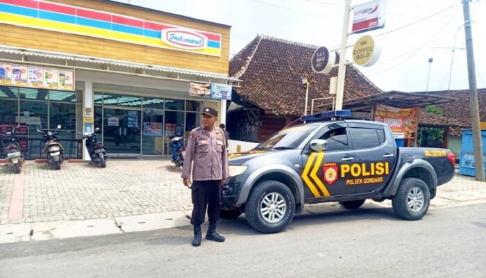 Patroli Siang Polisi Gondang Bojonegoro, Warga Diminta Tetap Waspada