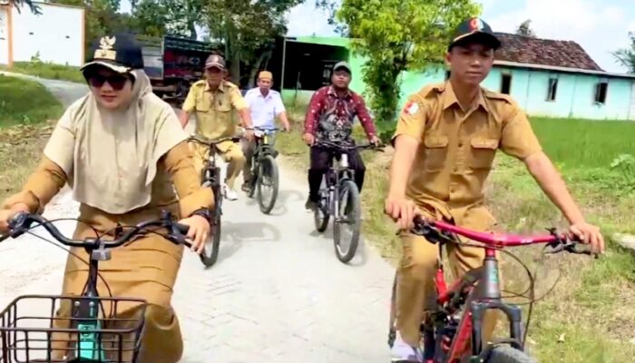 Gerakan Senin Bersepeda ASN Bojonegoro Resmi Dimulai, Kades Dayukidul Sambut Positif
