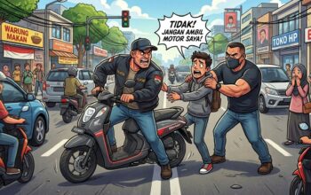 Penarikan Paksa Motor di Jalanan Makassar Diduga Langgar Hukum