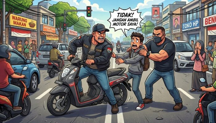 Penarikan Paksa Motor di Jalanan Makassar Diduga Langgar Hukum