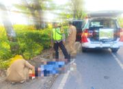 Kain Terlilit Rantai, Motor Terguling di Kalitidu Bojonegoro, 1 Korban Luka