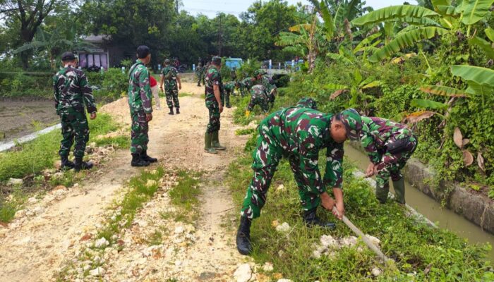 TNI Turun Tangan, Lingkungan Desa Mekanderejo Lamongan Diselamatkan