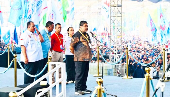 Aksi May Day Berjalan Damai, Bos Buruh Said Iqbal Angkat Jempol Untuk Polri