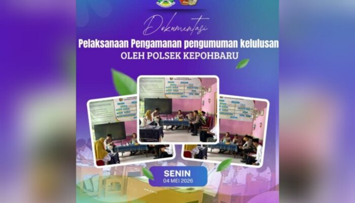 Pengumuman Kelulusan Aman Terkendali, Ini Strategi Polsek Kepohbaru Bojonegoro