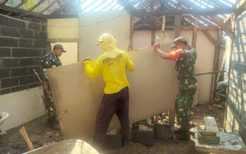 RTLH Kodim Lamongan, Rumah Nyaris Roboh Kini Kembali Berdiri
