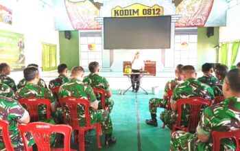 Prajurit Kodim Lamongan Dilatih Tangani Kebocoran Gas dan Kebakaran