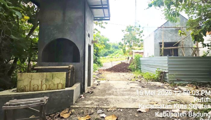 Tembok Permanen Dibangun, Akses Proyek Perumahan di Badung Bali Selatan Ditutup Total