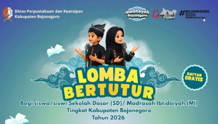 Ayo Daftar, Lomba Bertutur Bojonegoro 2026 Hadirkan Hadiah Menarik untuk Siswa SD