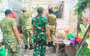 Kodim Lamongan Bangun Harapan Baru Lewat Program Rumah Tidak Layak Huni