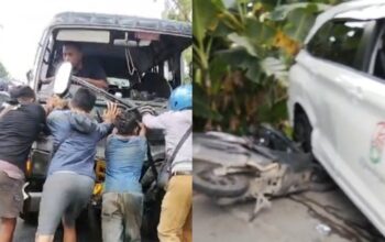 Kecelakaan Tiga Kendaraan di Dander Bojonegoro, Ini Kronologinya