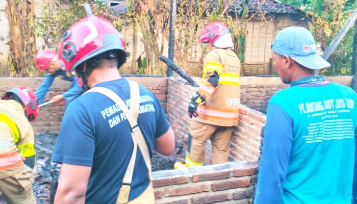 Korsleting Mesin Pompa Air Picu Kebakaran di Bojonegoro