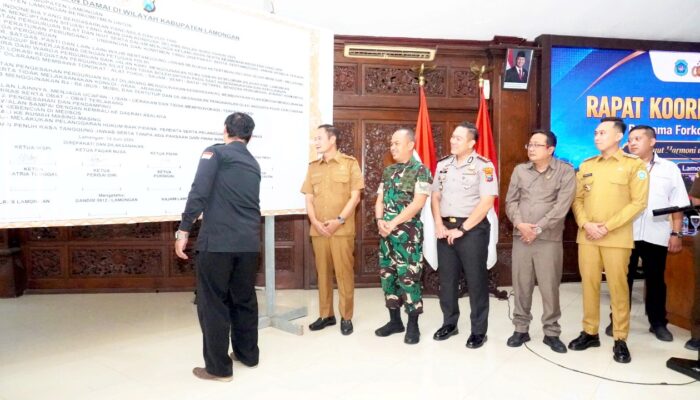 Lamongan Siaga Jelang Suro, TNI Polri dan Pesilat Bersatu
