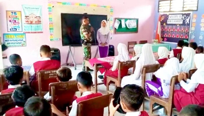 Cara Unik Babinsa Turi Lamongan Bentuk Generasi Berkarakter