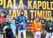 Karateka Polres Tuban Menggila, 4 Atlet Naik Podium Piala Kapolda Jatim