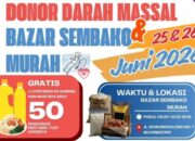 PMI Bojonegoro Ajak Warga Donor Darah, Ada Bazar Sembako Murah