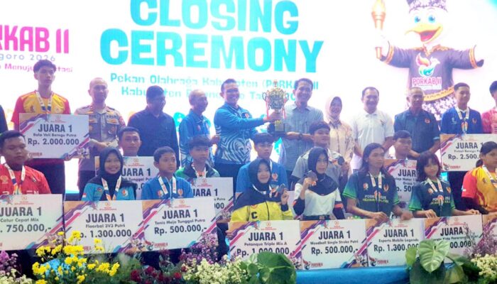 3.453 Atlet Ramaikan Porkab II Bojonegoro, Ini Daftar Juara Umumnya