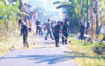 Kolaborasi TNI dan Warga Bikin Desa Lawak Lamongan Semakin Nyaman Dihuni